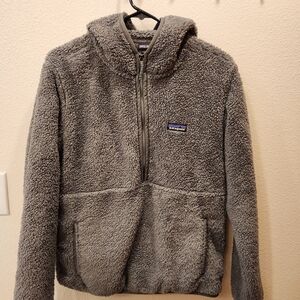 Patagonia Gray Fleece Pullover Hoodie - Womens